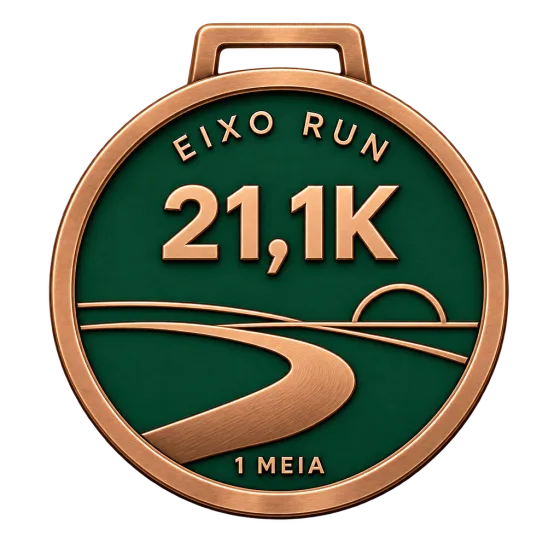 Medalha de bronze da primeira meia maratona