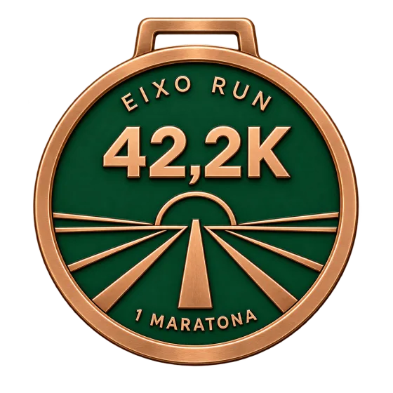 Medalha de bronze da primeira maratona